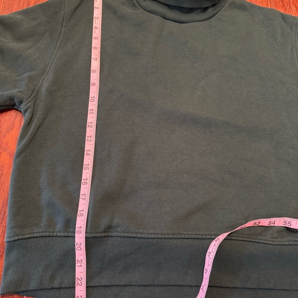 Zara Forest Green Turtleneck Sweatshirt - Picture 5 of 8
